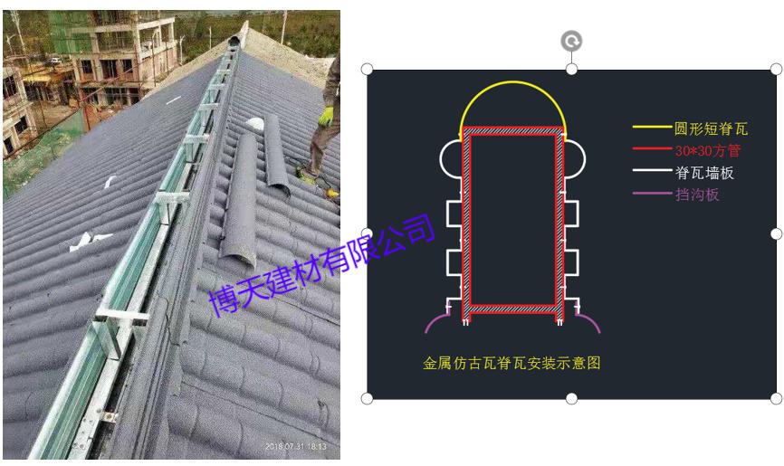 彩石金屬瓦安裝